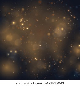 Light effect with lots of shiny highlights, Colorful bokeh lights background shining on transparent background.	
