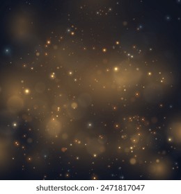 Light effect with lots of shiny highlights, Colorful bokeh lights background shining on transparent background.	
