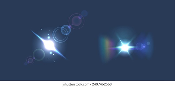 Light Effect, Luminous And Ethereal Visual Enhancement, Casting A Radiant Glow Or Shimmer, Vector Illustration