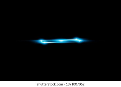 Light effect magic glowing star abstract vector with neon blue lines