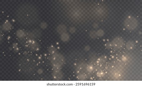 Light effect with many shimmering highlights on a transparent background. Shiny glare light effects with colorful shimmer. Beautiful glare effect. Shining abstract background. Vector illustration