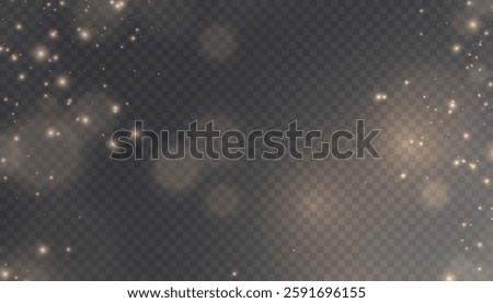 Light effect with many shimmering highlights on a transparent background. Shiny glare light effects with colorful shimmer. Beautiful glare effect. Shining abstract background. Vector illustration