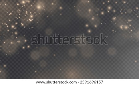 Light effect with many shimmering highlights on a transparent background. Shiny glare light effects with colorful shimmer. Beautiful glare effect. Shining abstract background. Vector illustration