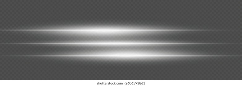 Light effect of neon lines. Effect of shine and light, flashes of laser beams.