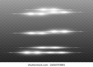Light effect of neon lines. Effect of shine and light, flashes of laser beams.