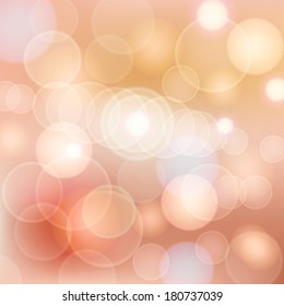  Light Effect On The Blurred Background. Abstract Vector Composition With Dappled Light And Color. Can Be Used As Background For Your Design.