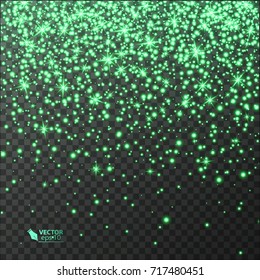 light effect on transparent background, glowing design element for your project, luxury greeting card. Vector eps 10