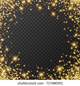 light effect on transparent background, glowing design element for your project, luxury greeting card. Vector eps 10