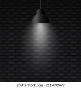 Light effect on wall background. Modern picture. Vector background