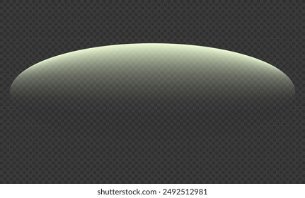 Light effect oval. Glare. Yellow flash. Light beam, ray. Glitter shining star, glowing spark.  