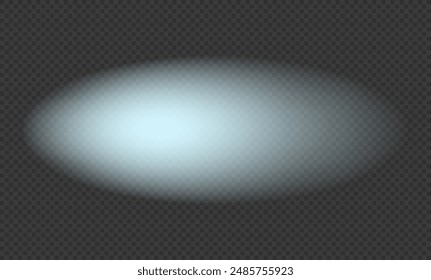 Light effect oval. White glare. Flash. Glitter shining star, glowing spark. Light beam, ray. 