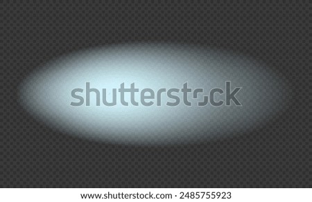 Light effect oval. White glare. Flash. Glitter shining star, glowing spark. Light beam, ray. 