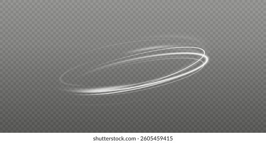 Light effect of the portal. Glow for design. Bright light around the podium. Round light frame. Lighting for the podium.