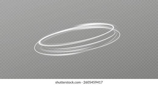 Light effect of the portal. Glow for design. Bright light around the podium. Round light frame. Lighting for the podium.