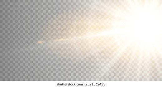 Light effect set. Glow isolated white transparent light effect set, lens flare, explosion, glitter, dust, line, sun flash, spark and stars, spotlight, curve twirl. Sunlight, abstract special effect.