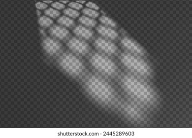 Light effect shadow overlay from Arabic Style Window  isolated transparent background