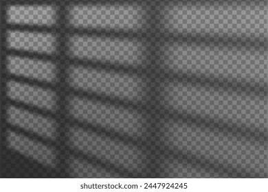 Light effect shadow overlay from window isolated transparent background.