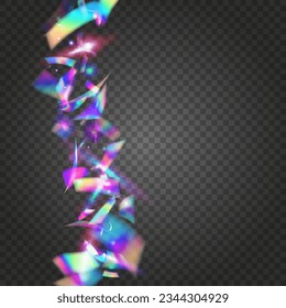 Light Effect. Shiny Carnaval Wallpaper. Holiday Foil. Violet Laser Tinsel. Kaleidoscope Glare. Surreal Art. Iridescent Glitter. Metal Element. Pink Light Effect