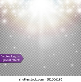 Light Effect In Sky, Explosion On Transparent Background