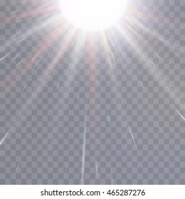 light effect. Star burst with sparkles. Vector illustration