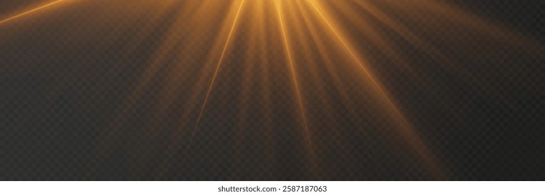 Light effect of star flash and explosion, light rays.