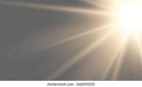 Light effect of a star, sparkles of light