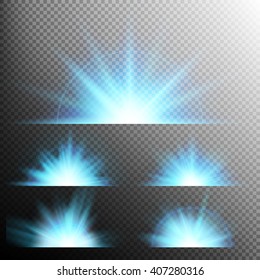 Light effect stars bursts. Concept for illustration template art design