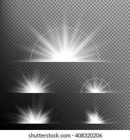 Light effect stars bursts. Concept for illustration template art design, banner for Christmas celebrate. EPS 10 vector file included