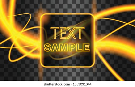 Light effect Storm wave lightning vector illustration background template