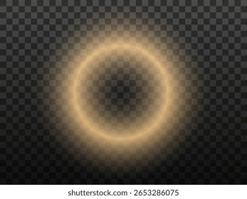Efecto de luz. Estrella amarilla clara, brillo soleado suave, polvo, línea, destello solar, chispa y estrellas, foco. Brillantes rayos de luz. Abstractas luces doradas. Ilustración vectorial sobre fondo transparente
