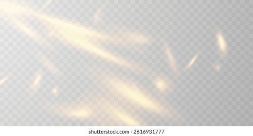 Light effect and zigzag ribbon falling from above on a beam of light, tinsel vector