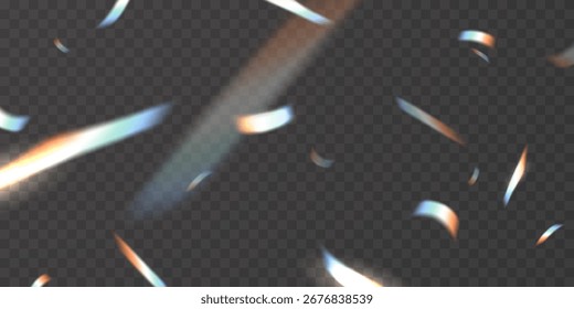 Efecto de luz y cinta en zigzag cayendo desde arriba en la viga, Vector de remolino.
