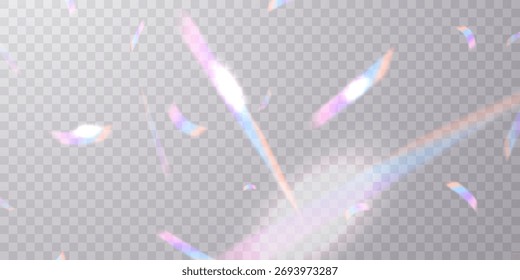 Light effect and zigzag ribbon falling from above on beam, swirl vector.
