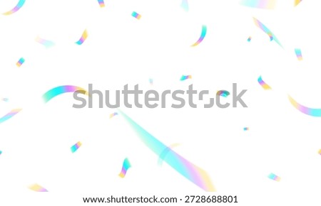 Light effect and zigzag ribbon falling from above on beam, swirl vector.
