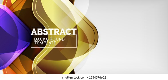 Light effects glossy arrows background, vector illustration