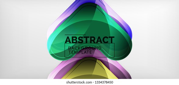 Light effects glossy arrows background, vector illustration