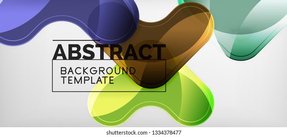 Light effects glossy arrows background, vector illustration