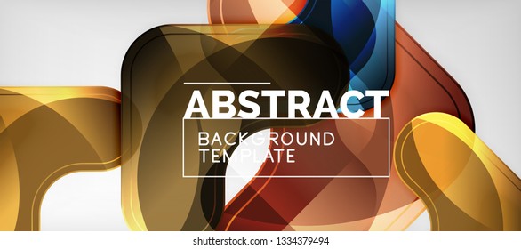 Light effects glossy arrows background, vector illustration