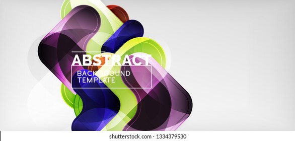 Light effects glossy arrows background, vector illustration