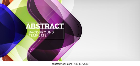 Light effects glossy arrows background, vector illustration