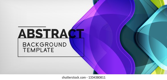 Light effects glossy arrows background, vector illustration