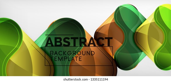 Light effects glossy arrows background, vector illustration