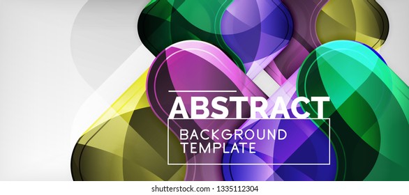 Light effects glossy arrows background, vector illustration