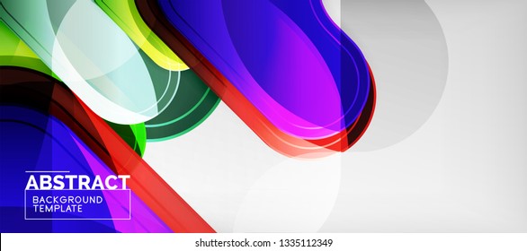 Light effects glossy arrows background, vector illustration