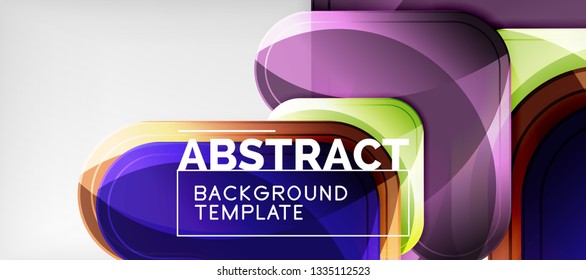 Light effects glossy arrows background, vector illustration