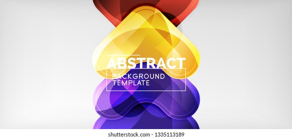Light effects glossy arrows background, vector illustration