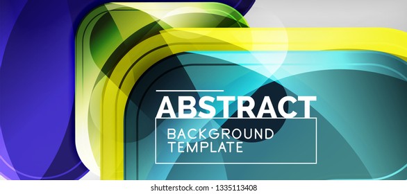Light effects glossy arrows background, vector illustration