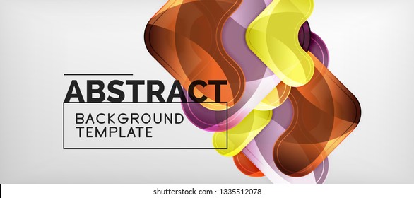 Light effects glossy arrows background, vector illustration