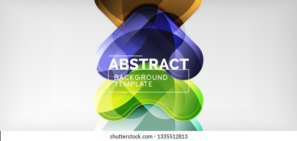 Light effects glossy arrows background, vector illustration