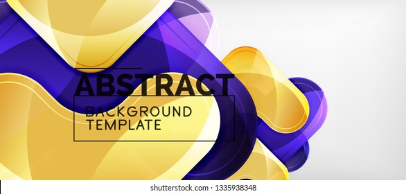 Light effects glossy arrows background, vector illustration